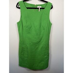 Kentucky derby Laundry by Shelli Segal Lime green Cotton dress Size 12